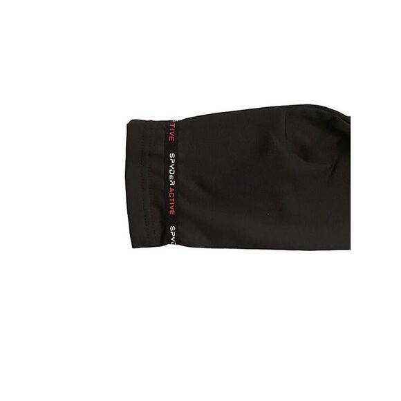 NWT Spyder Active Zip Black Red Long Sleeve Athletic Large Breathable Quick Dry - Picture 8 of 11